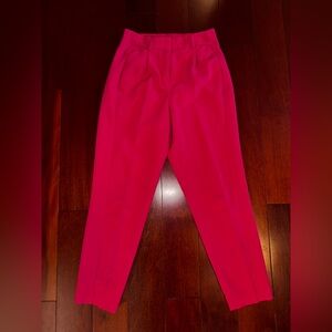 Express Vibrant Pink Ankle Pants